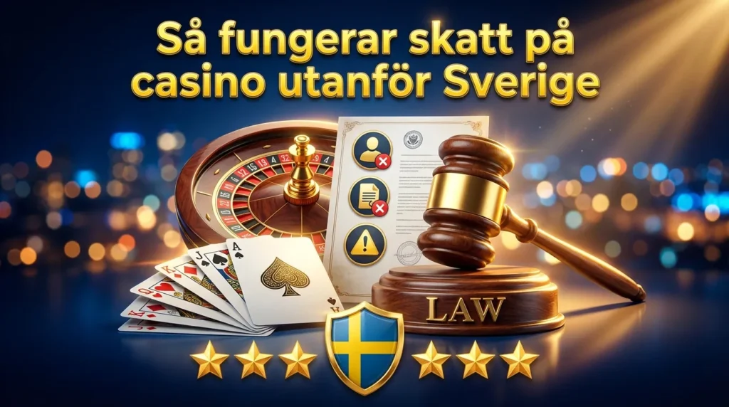 Skatt på casino utanför Sverige